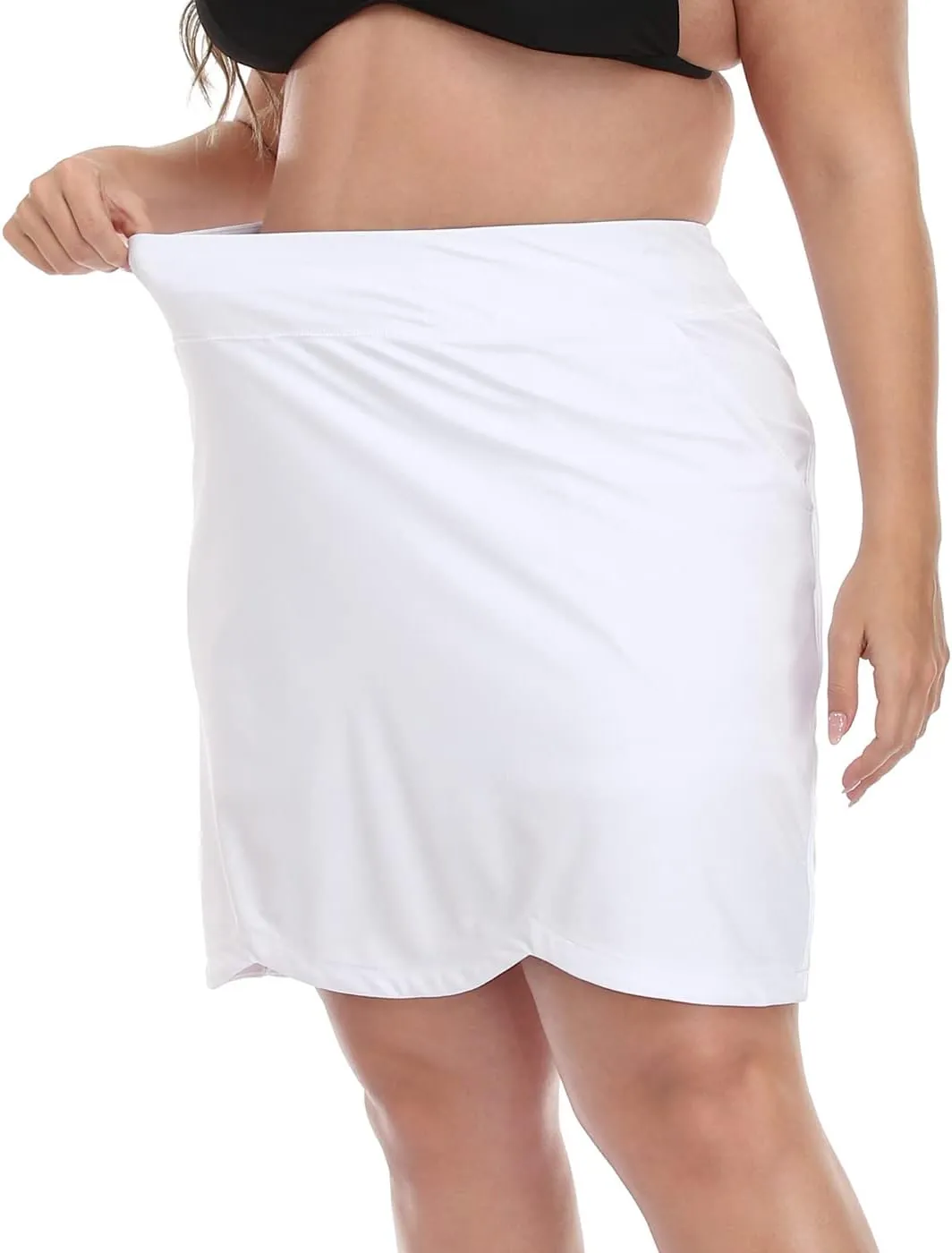 HDE Womens Plus Size Skort Skirt with Bike Shorts Active Golf Swim Skirt Pockets