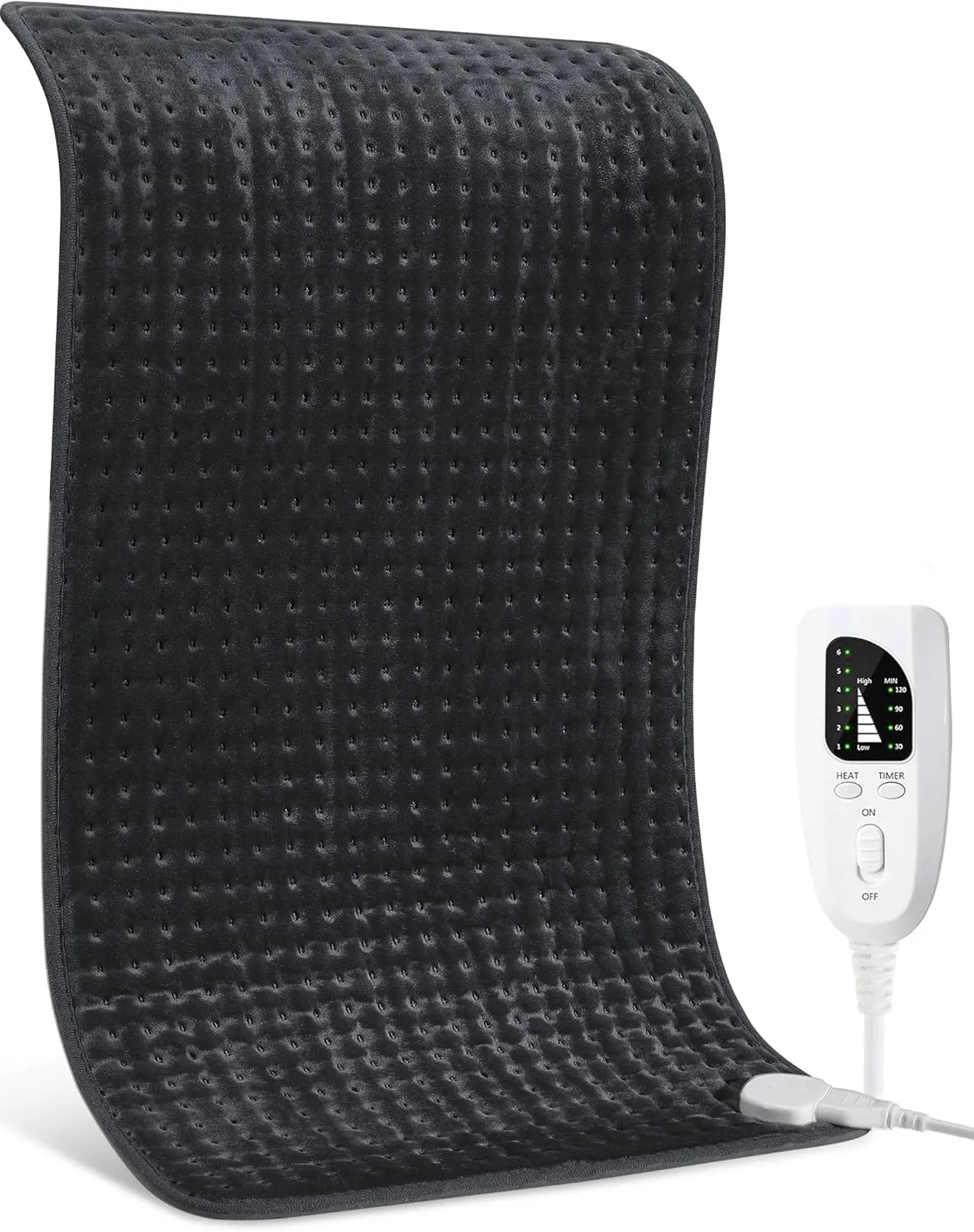 Heating Pad for Back, Large Heating Pads XL 17''x33'' for Pain Cramps Relief, Extra Long XXL Electric Heat Pad for Full Body 6 Temp. Settings, Moist Dry Heat, 2H Auto Shut-Off, Gifts for Women Mom Men