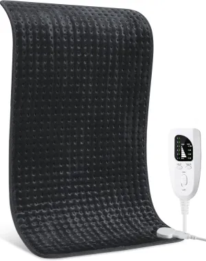 Heating Pad for Back, Large Heating Pads XL 17''x33'' for Pain Cramps Relief, Extra Long XXL Electric Heat Pad for Full Body 6 Temp. Settings, Moist Dry Heat, 2H Auto Shut-Off, Gifts for Women Mom Men