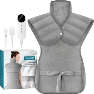 Heating Pad for Neck and Shoulders, Heated Pad for Back Pain Relief and Cramps, Heat Pads Gifts for Women Mom Grandma Wife, Mothers Day, Birthday Gifts for Men Dad, 6 Heat Settings 4 Auto-Off, 22"x35"