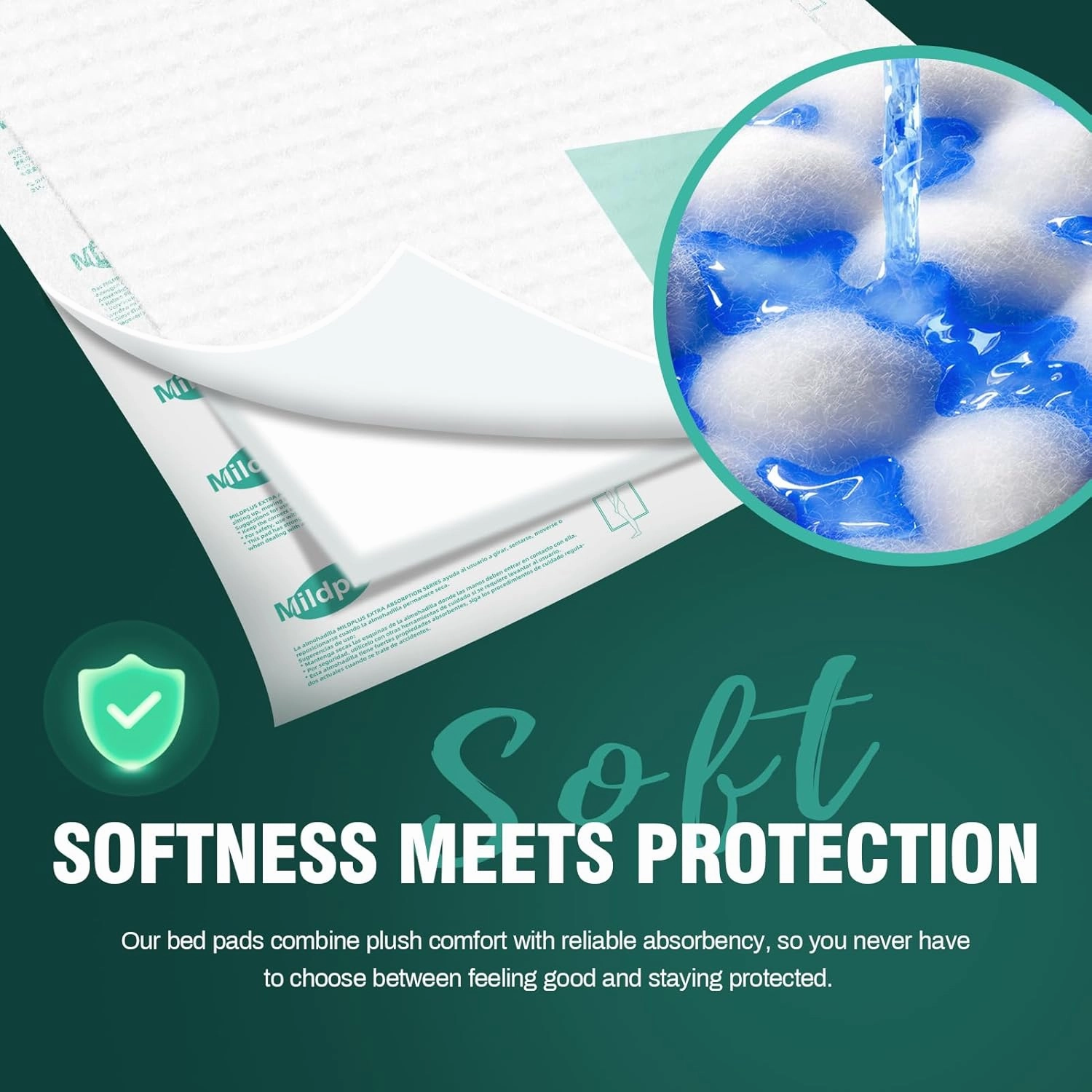 Heavy Duty Underpads 30"X36", 25 Count, Ultra Absorbent Chucks Pads 130 Grams Disposable Bed Pads with Strength Cloth Backing Incontinence Pads for Adults, Kids or Pets