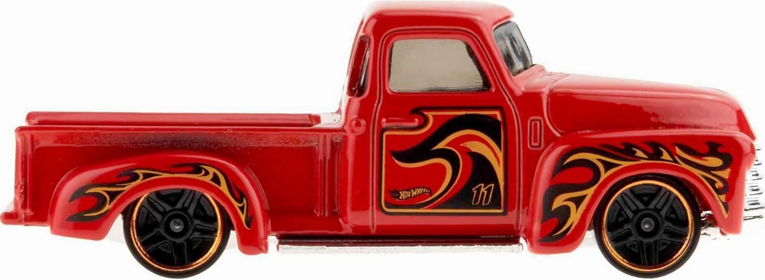 Hot Wheels 10-Pack, Set of 10 Toy Trucks in 1:64 Scale, Mix of Officially Licensed & Unlicensed Pick-Ups, Rescue or Semis (Styles May Vary)