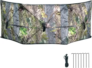 Hunting Blind for Turkey Pop Up Ground Blind Portable & Silent 3-Panel Hunting Ground Blinds for Deer Duck Turkey Hunting