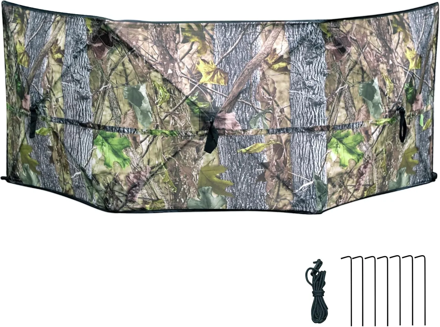 Hunting Blind for Turkey Pop Up Ground Blind Portable & Silent 3-Panel Hunting Ground Blinds for Deer Duck Turkey Hunting