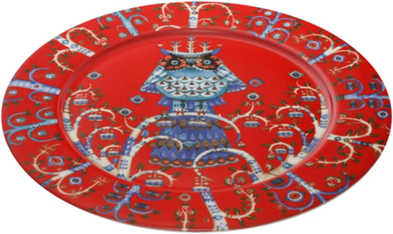 iittala Taika Plate, Red, 10.6 inches (27 cm)