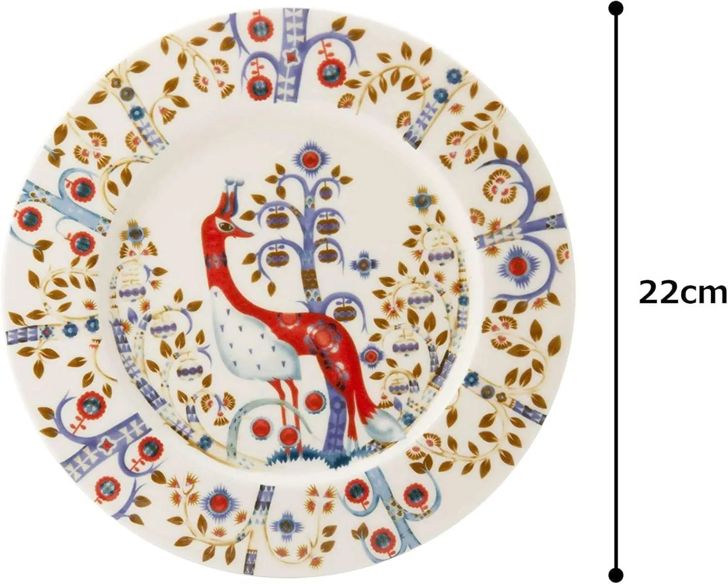 iittala Taika Plate, White, 8.7 inches (22 cm)