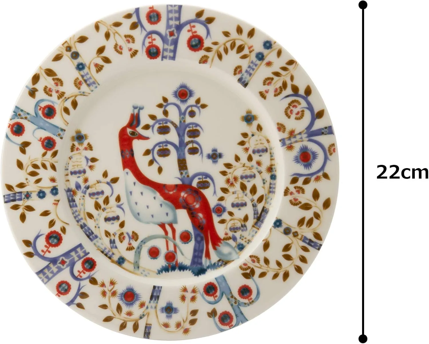 iittala Taika Plate, White, 8.7 inches (22 cm)