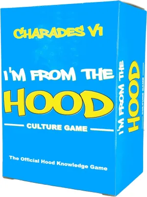I'm from The Hood Charades V1 – A Dynamic Black Culture Charades Party Game | Features Slang, Expressions & Fun Action Cards for Unforgettable Game Nights