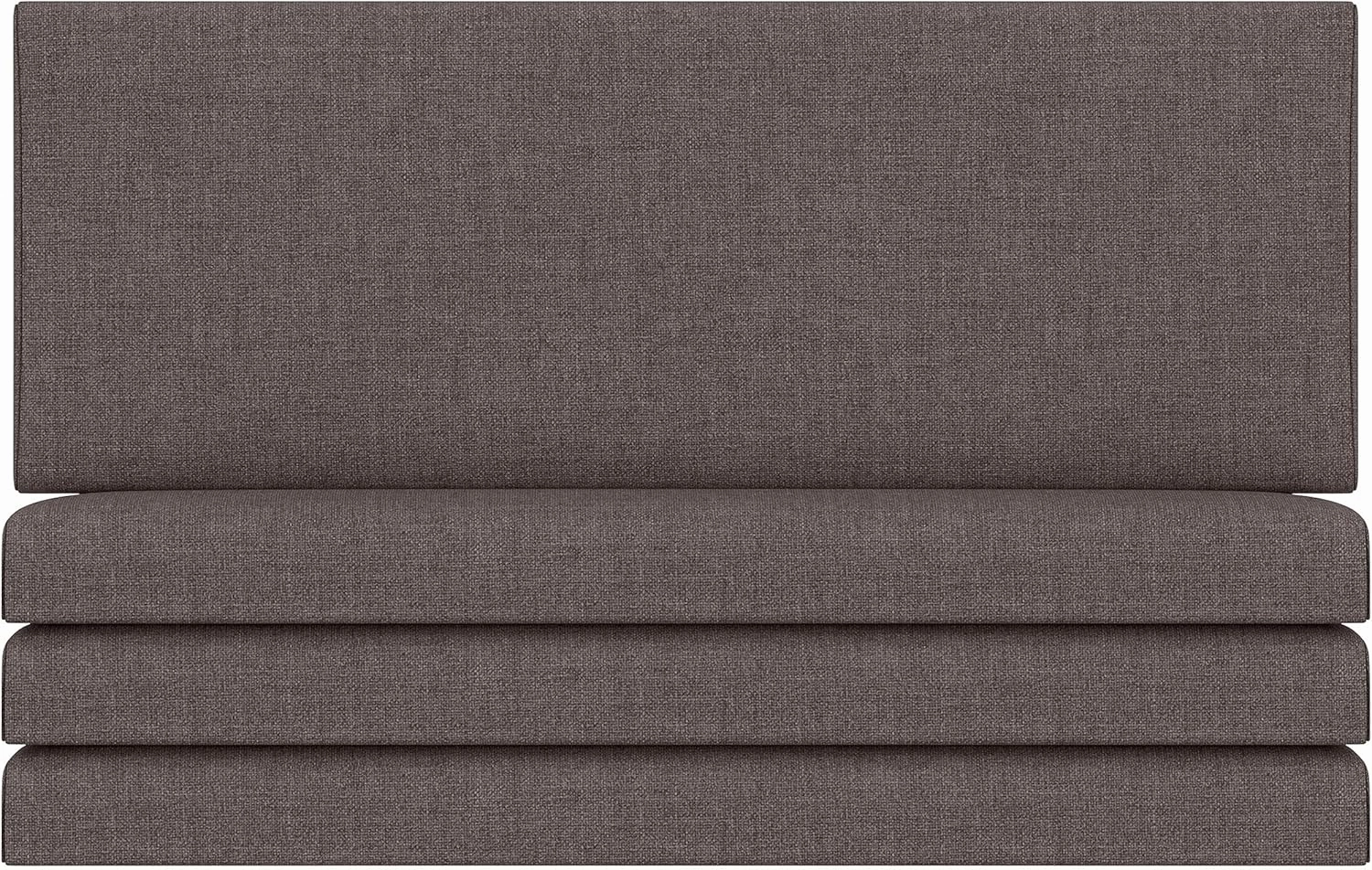 Jaxx Panelist Modern Padded Headboard – Set of 4 Wall Mounted Panels - Queen, Havana Brown Microvelvet