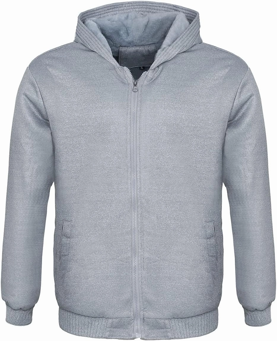 JiangWu Womens Fashion Horn Button Fleece Thicken Coat with Hood Winter Warm Jacket