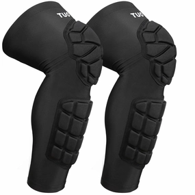 Knee Pad Protective Calf Shin Guards For Adult Youth Leg Compression Sleeve Pad For Football Basketball Volleyball Soccer Protective Gear Calf Support Cuff With Anti-Slip Strip (1 Pair)