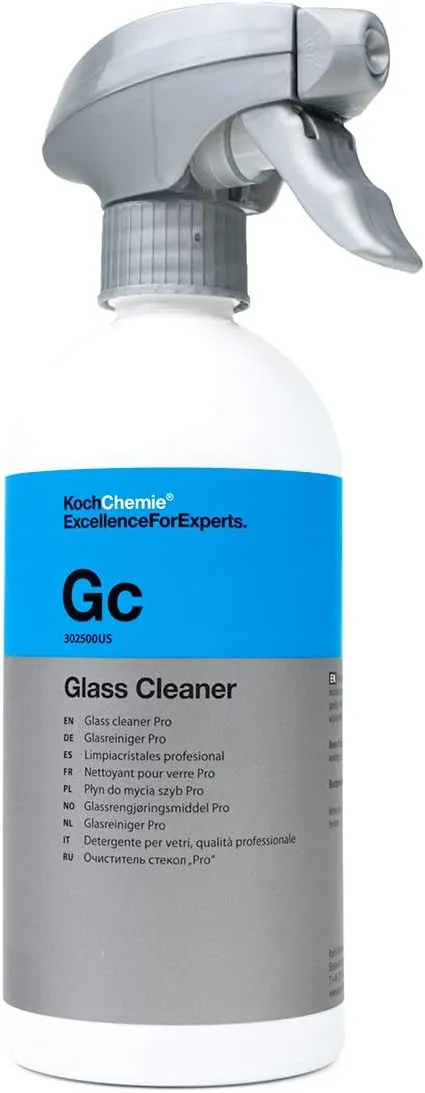 KOCHCHEMIE Glass Cleaner - Effortlessly Removes Stubborn Dirt, Oil, Grease, Insects, and Residues; Ready-To-Use Streak-Free Formula; Gloss and Smoothness Additive; Fresh Fragrance (500 milliliters)