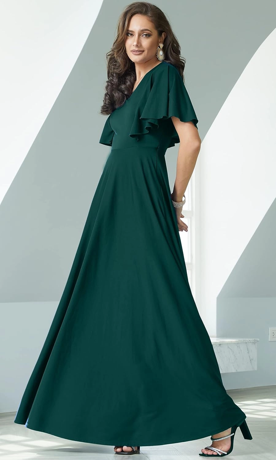 KOH KOH Womens Long Elegant Bridesmaid Evening Cocktail Modest Maxi Dress