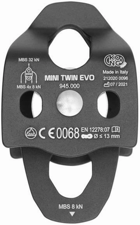 Kong Mini Twin EVO Pulley - Black