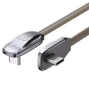 L-Shape 240W Type C Charging Cable, 6ft Fast Charging & Data Sync, USB C to USB C Fast Charging Cable, for Phone & Tablets (iPhone 15/16, iPad, Samsung and More)
