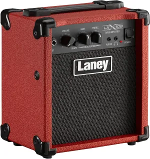 Laney LX10B-RED Bass Guitar Combo 10W 5 Inch Woofer, Red