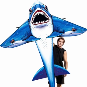 Large Shark Kite Easy to Fly for Adults，Perfect for Family Outings and Picnic Days in The Park，Ideal Airplane Kite Kites and Wind Spinners Perfect Large Kite for Outdoor Fun