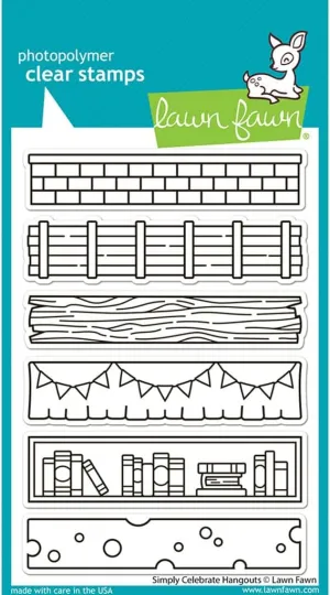 Lawn Fawn LF3719 Simply Celebrate Hangouts 4X6 Clear Stamp Set