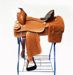 Leather Barrel Racing Western Horse Saddle Handmade Premium Horseback Comfort Riding Trail Equestrian Tooled Carved Horse Sdadles for Horse Riding Get Matching Bag Size: 10"-18" inches Seat