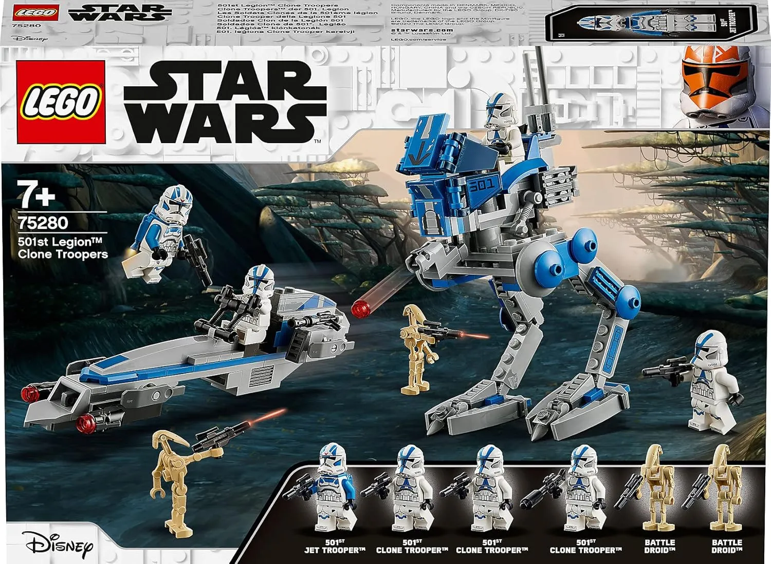 LEGO Star Wars 501st Legion Clone Troopers 75280 Building Kit, Cool Action Set for Creative Play and Awesome Building; Great Gift or Special Surprise for Kids (285 Pieces)