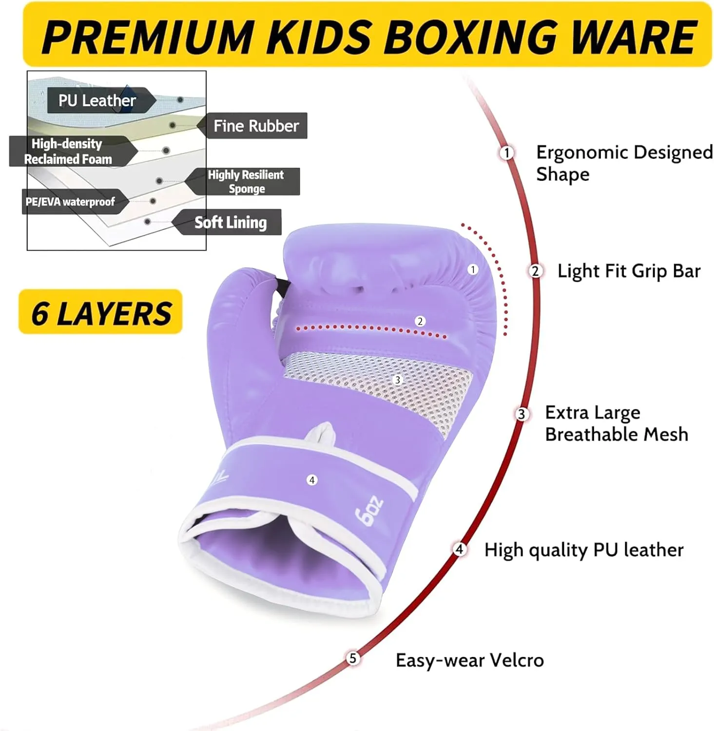 Limited Kids Boxing Gloves for 3-8 Year Boys and Girls, Toddler Boxing Gloves for Kids Training, Boxing Gloves Kid Sparring for Punching Bag, Kickboxing, Muay Thai, MMA