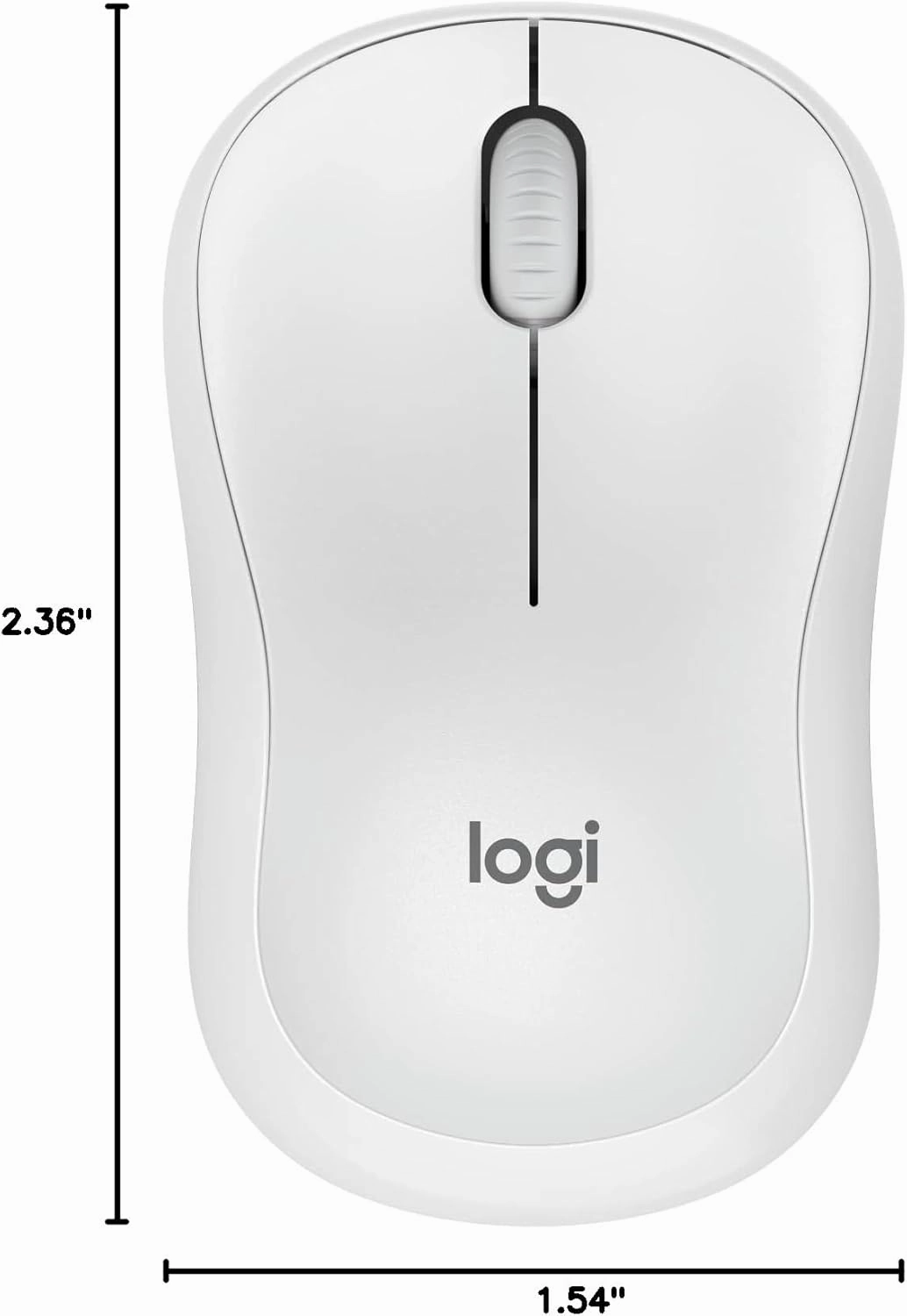 Logitech M240 Silent Bluetooth Mouse, Wireless, Compact, Portable, Smooth Tracking, 18-Month Battery, for Windows, macOS, ChromeOS, Compatible with PC, Mac, Laptop, Tablets - Off White