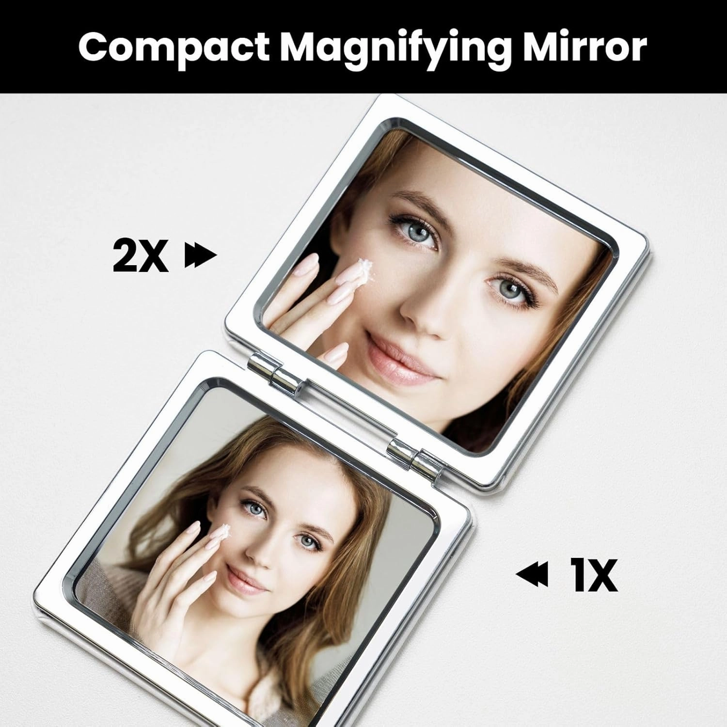 London Black Cab Makeup Mirror Portable Folding Mini Mirror Double Sided Travel Makeup Mirror Square Handheld Pocket Mirror