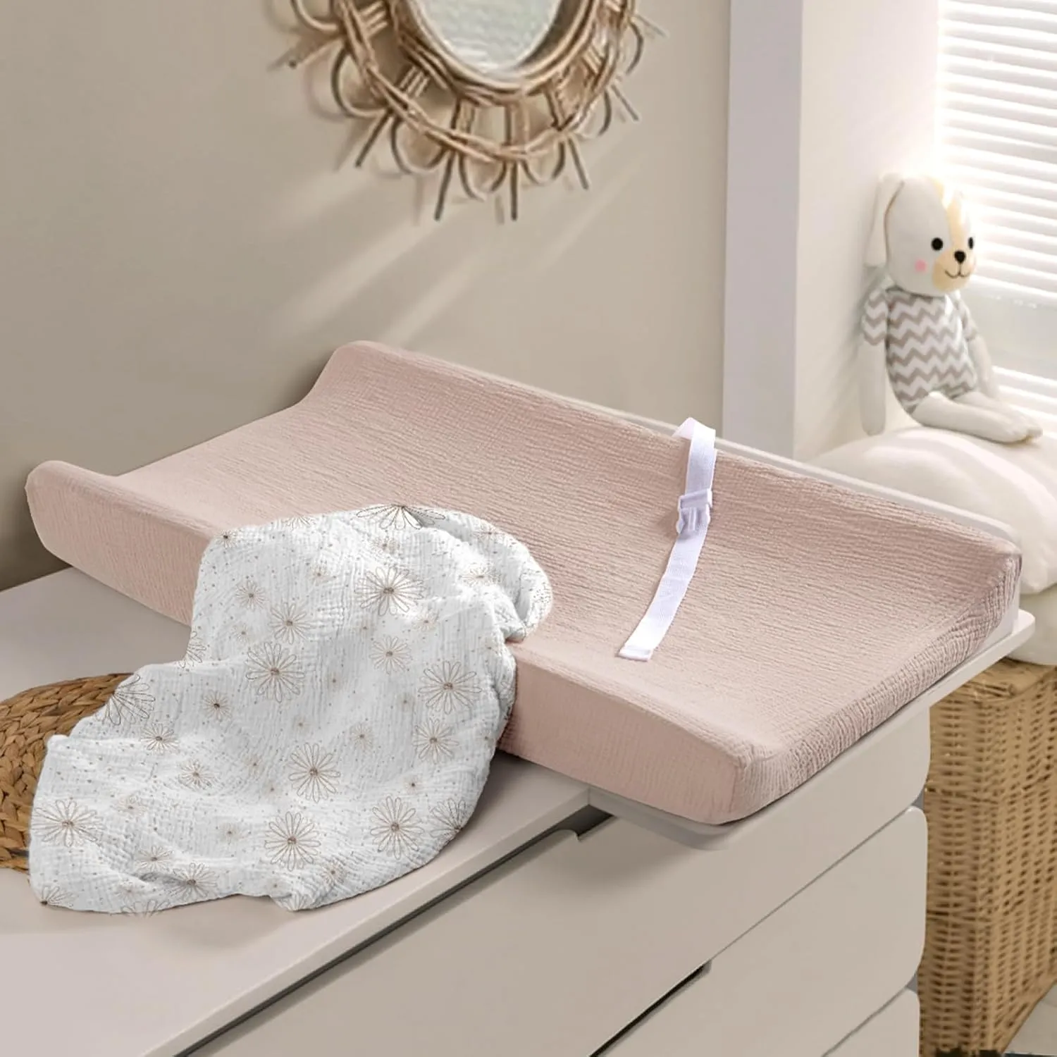 lulumoon Muslin Changing Pad Covers: Baby Cotton Changing Table Covers - Soft Changing Pad Sheets for Boys Girls