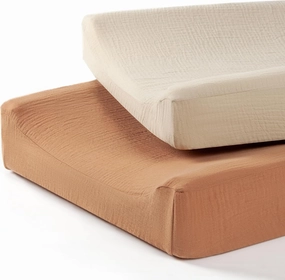 lulumoon Baby Changing Pad Cover: Muslin Diaper Changing Table Pad Cover - Changing Pad Sheets for Girls Boys