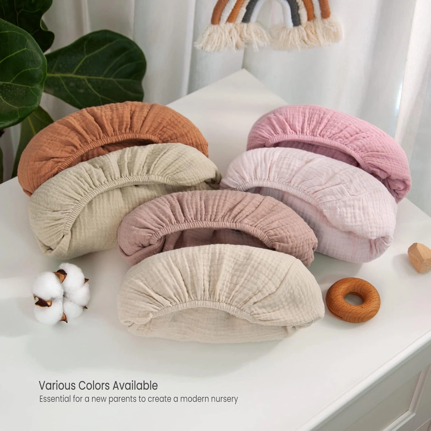 lulumoon Baby Changing Pad Cover: Muslin Diaper Changing Table Pad Cover - Changing Pad Sheets for Girls Boys