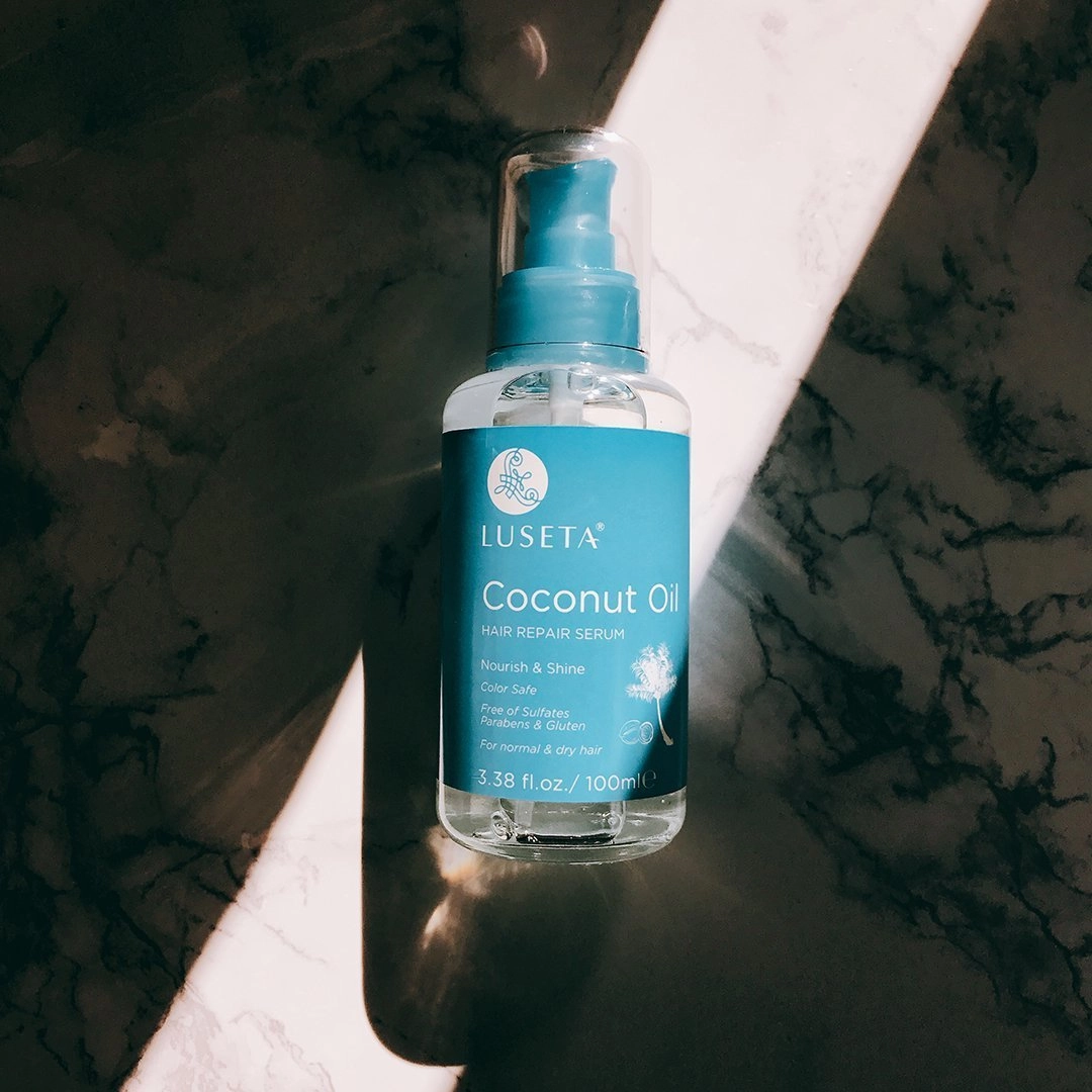 Luseta Hair Oil Hair Repair Serum Coconut Argan Marula Oil Sulfate Free Paraben Free (Coconut Oil)