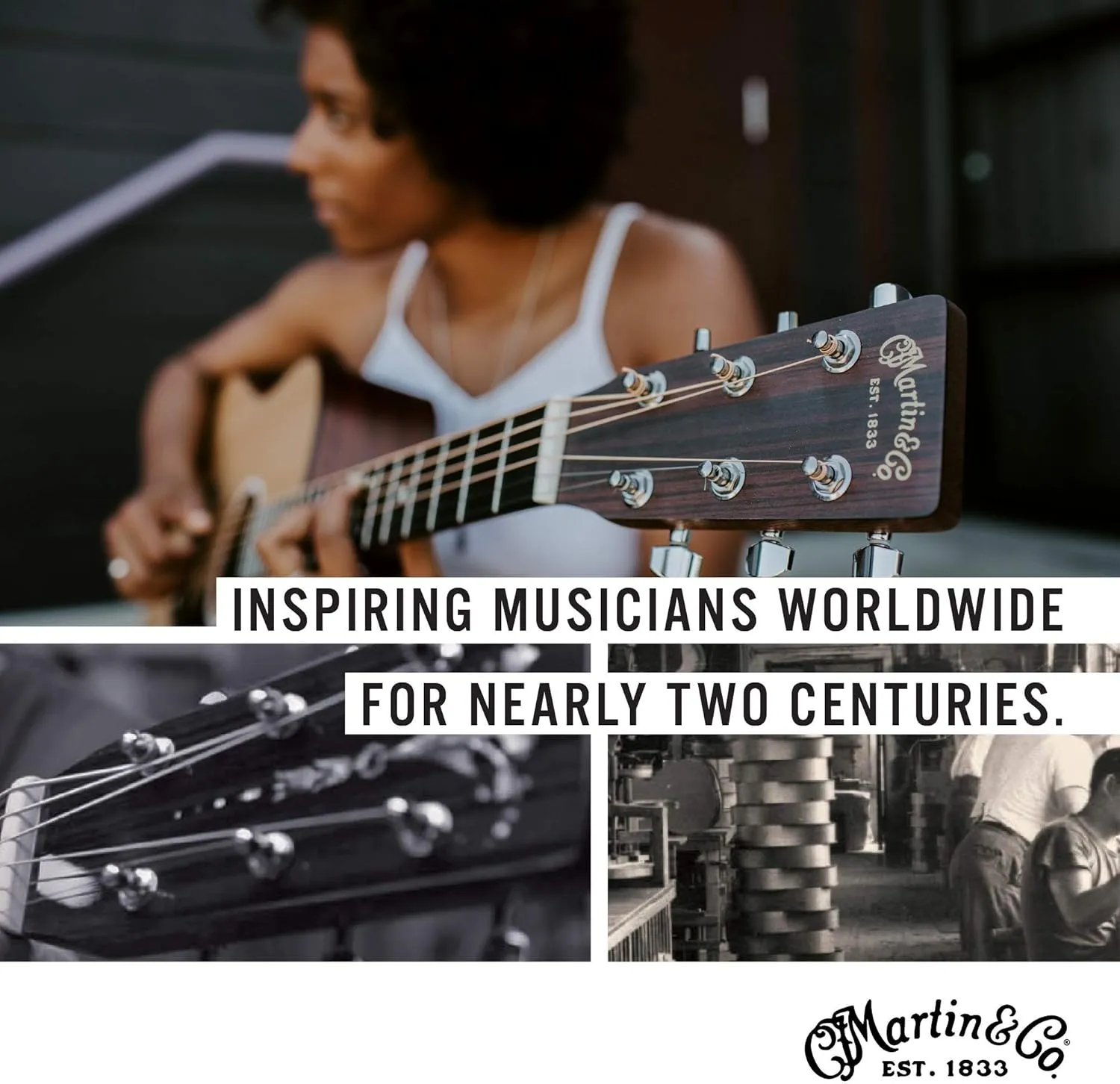Martin Guitar 000-15M StreetMaster with Gig Bag, Acoustic Guitar for the Working Musician, Mahogany Construction, Distressed Satin Finish, 000-14 Fret, and Low Oval Neck Shape
