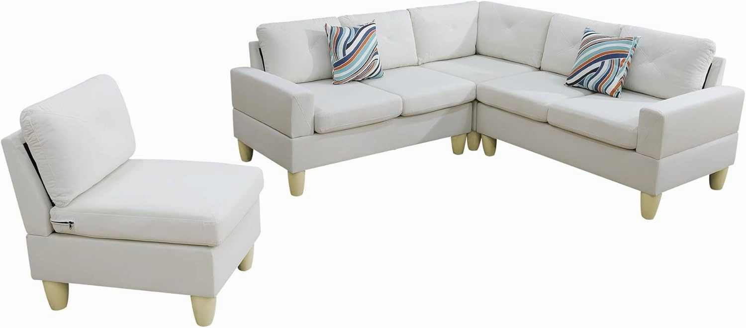 Max Sectional Sofa Set for Living Room, Apartment, Guest Room, playroom and Office