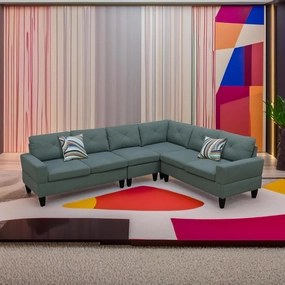 Max Sectional Sofa Set for Living Room, Apartment, Guest Room, playroom and Office