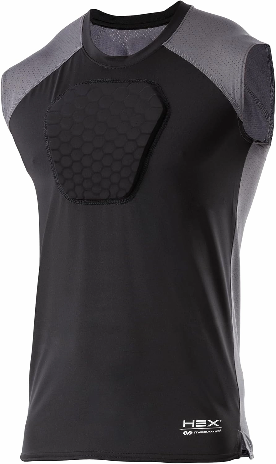 McDavid Youth Chest Protector Baseball Heart Guard Sternum Protection Compression Shirt. HEX Padded Shirt
