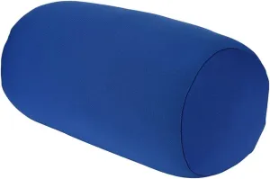 Microbead Roll Neck Pillows Comfy Bean Bag Pillow Mooshi Foam Bolster Tube Cushion Back Head Lumbar Support Sleeping Throw Pillows for Travel Airplane Car Sofa Bed (Blue, 12.6''X6.3'')