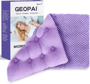 Microwavable Heating Pads 15 * 9" for Pain Relief, Weighted Moist Microwave Heat Pad for Cramps, Neck Shoulder, Back, Warm Compress Rice Bean Bag Hot Pack for Muscles, Joints Ache, Unscented,1 Pack