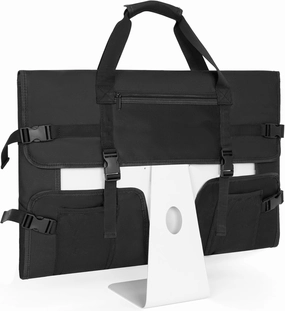 Monitor Carrying Case for 24" LCD Screens, Protective Storage Case with Dust Cover