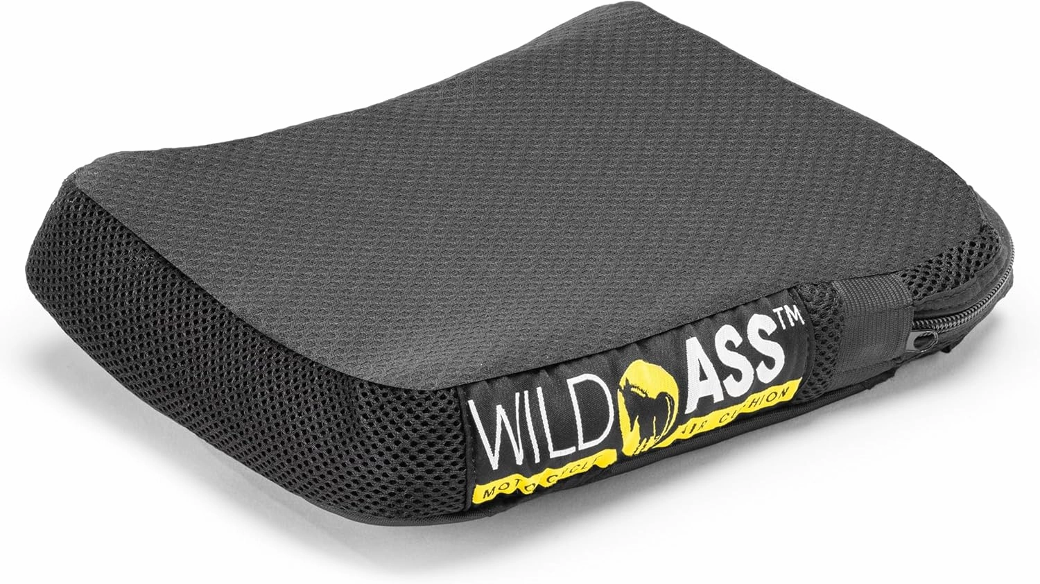 Motorcycle Air Gel Pillion-Lite Seat Cushion - Ergonomic Adjustable Air Pad with Cover, Straps - Ultimate Passenger Comfort & Relief, Cool Flow Motorcycle Accessories for Long Rides - Black
