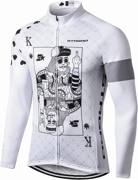 MR Strgao Men's Cycling Winter Thermal Jacket Windproof Long Sleeves Bike Jersey Bicycle Coat