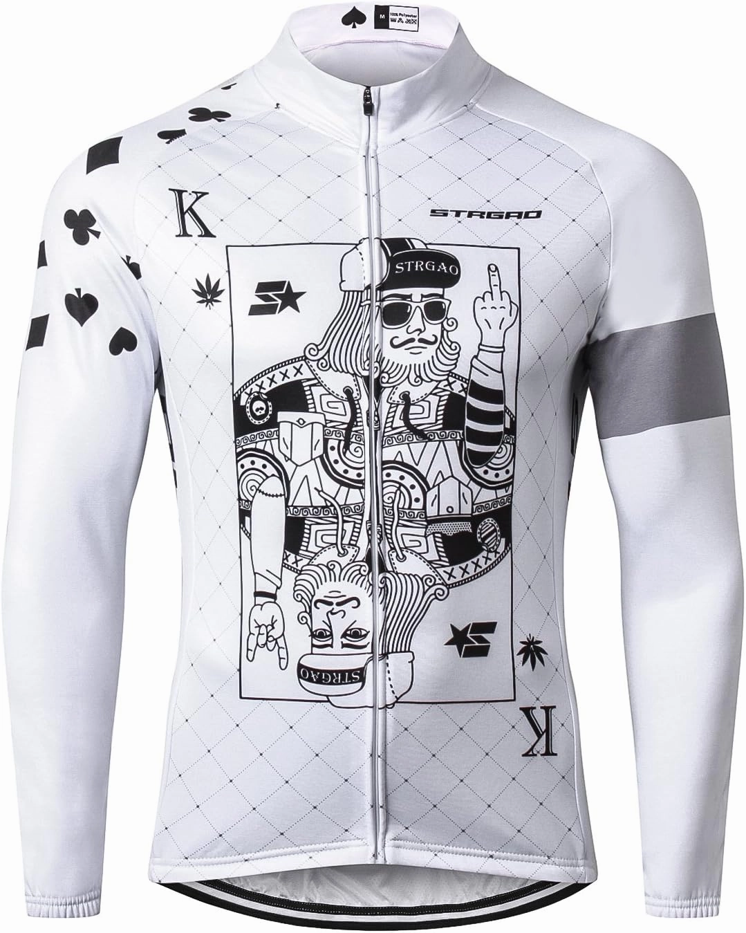 MR Strgao Men's Cycling Winter Thermal Jacket Windproof Long Sleeves Bike Jersey Bicycle Coat
