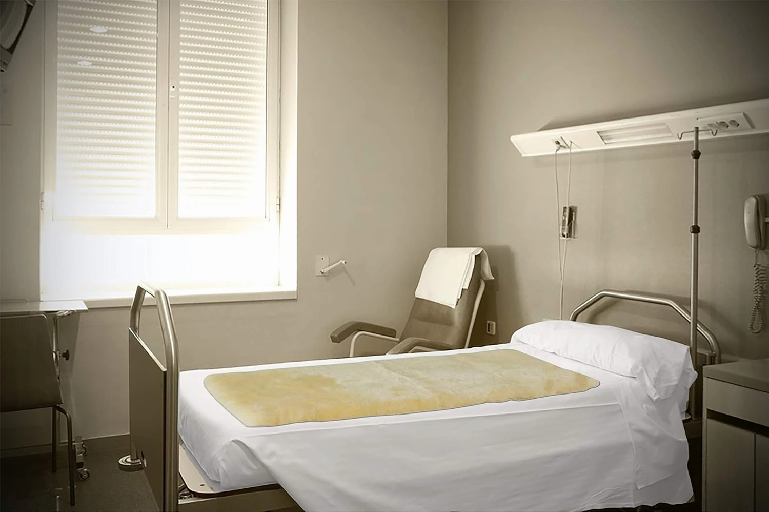 Natural Sheepskin for Bed Sores and Skin Irritation | Gisborne 100% Real Medical Sheepskins with Non-Slip Back for Pain Relief and Discomfort, Wool Seat Pad, Natural, 30 in. x 60 in.