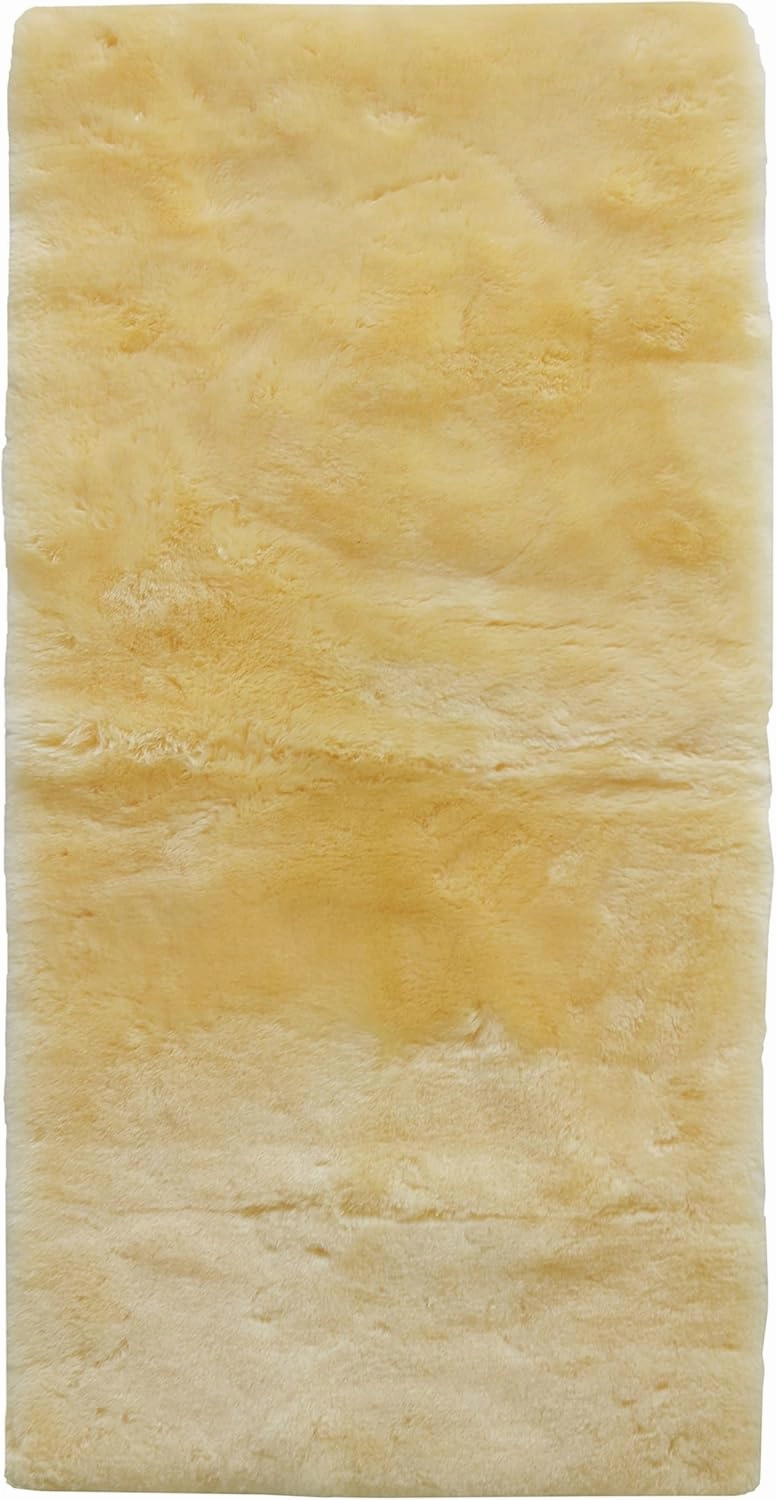 Natural Sheepskin for Bed Sores and Skin Irritation | Gisborne 100% Real Medical Sheepskins with Non-Slip Back for Pain Relief and Discomfort, Wool Seat Pad, Natural, 30 in. x 60 in.