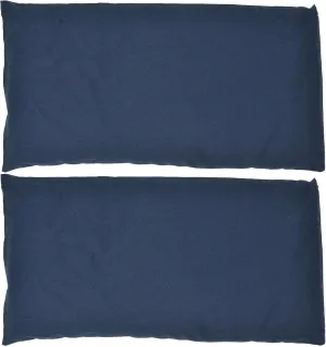 Nature's Approach - Basic Herb Pack Rice Heating Pad Microwavable Reusable Heat Pack with Herbal Aromatherapy Fill, Freezer and Microwave Safe for Hot and Cold Therapy, 2 Pack Nighttime Blue