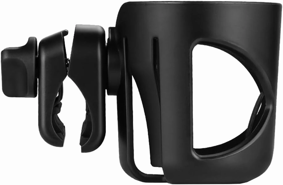 New Stroller Cup Holder for Stanley Quencher H2.0 (30 & 40 Oz. Models), Also Compatible with Stanley IceFlow (20 & 30 Oz. Models) - Black