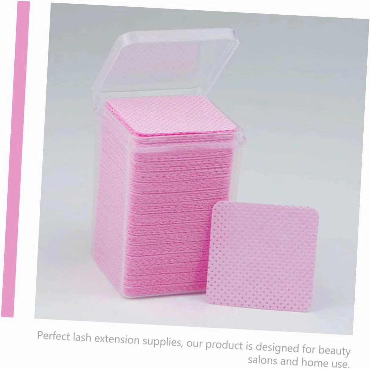 NOLITOY 4sets Salon Eyelash Glue Remover Wipes Lash Glue Removal Pads Safe Makeup Remover for Gel Lashes 400pcs*4