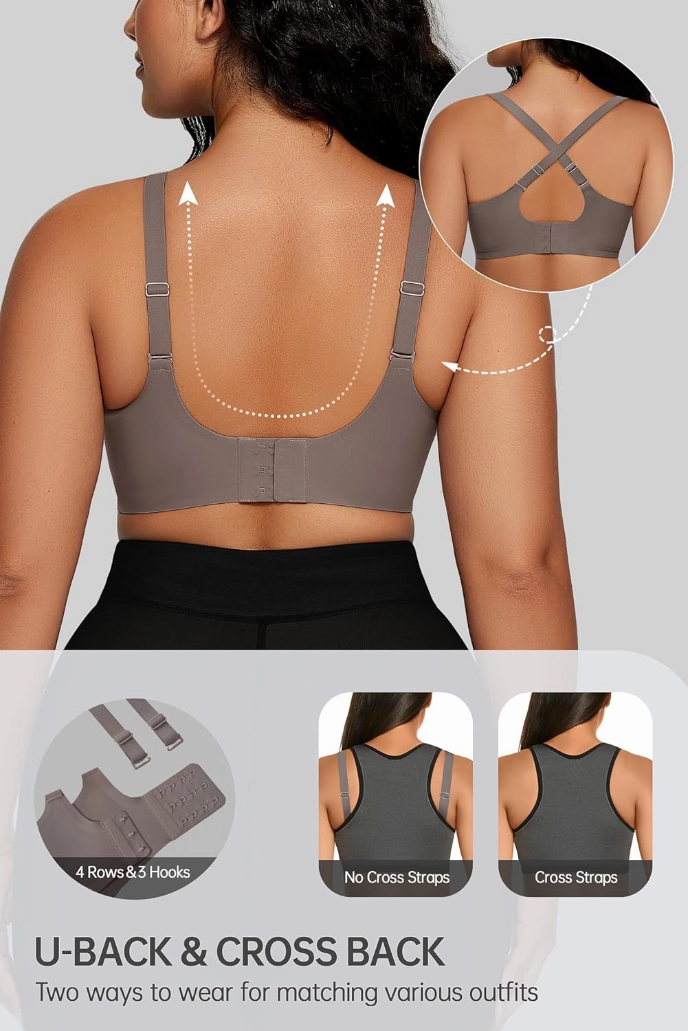 OEAK Women Comfortable Push Up Bras Wireless Seamless Full Coverage Bralette Buttery Soft Everyday Tshirt Bra Convertible Bra