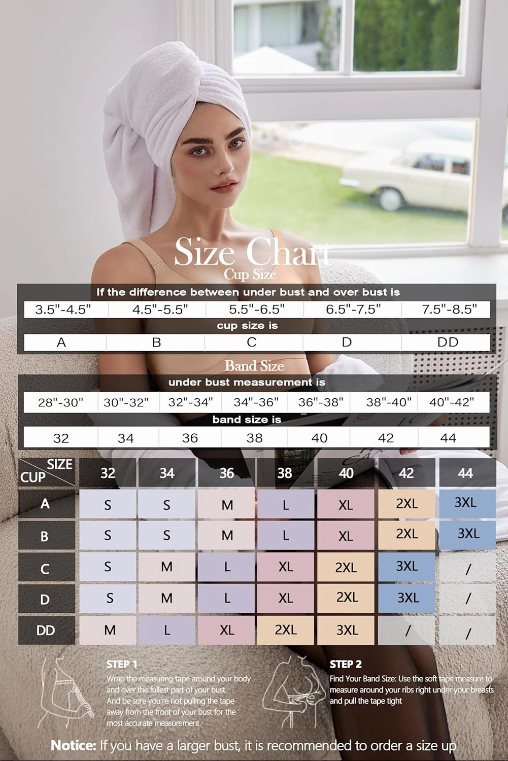 OEAK Women Comfortable Push Up Bras Wireless Seamless Full Coverage Bralette Buttery Soft Everyday Tshirt Bra Convertible Bra
