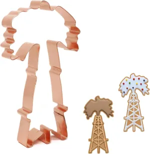 Oil Derrick/Oil Rig Cookie Cutter, 5x3 inches
