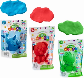 ORB Planet Dough 3 Pack Set 2 - Blue, Green, Red - Mix and Make Your Own Crafting Dough Kit - Just Add Water, No Baking Required - 1 lb of Moldable Material in Each Bag - Fun, Creative Craft for Kids
